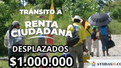 1 millón de pesos para Desplazados en la Renta Ciudadana
