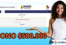 Listado de beneficiarios para recibir el bono de $500.000