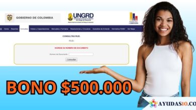 Listado de beneficiarios para recibir el bono de $500.000