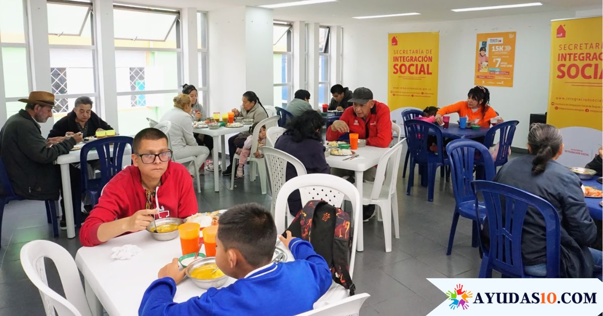 Personas vulnerables reciben atención alimentaria en el nuevo comedor comunitario de Rafael Uribe Uribe, Bogotá