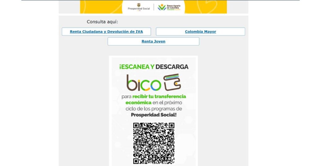 Link para consultar pagos de subsidios en el Banco Agrario