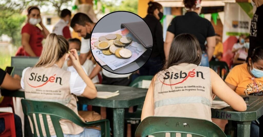 Funcionarios del Sisbén atendiendo a ciudadanos en Cali