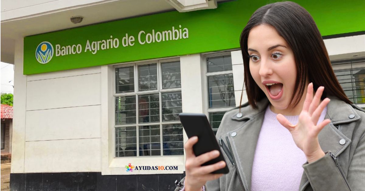 mujer beneficiaria de pago en el banco Agrario