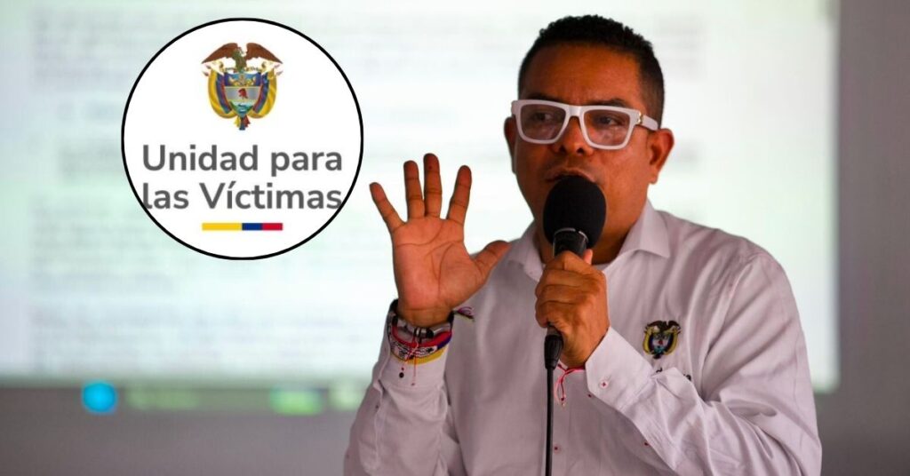 director de la Unidad de Víctimas anunciando entregas de ayuda humanitaria