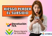 mujer preocupada consultando el pago de la Devolución del IVA para evitar perder el subsidio
