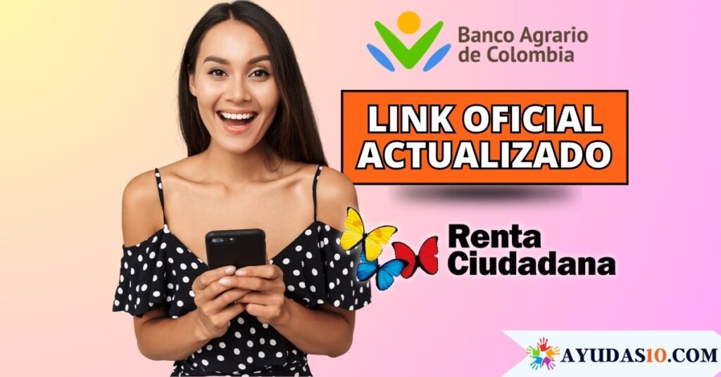 mujer consultando el link oficial de Renta Ciudadana