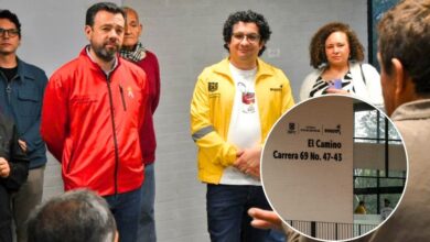 Alcalde de Bogotá inaugurando el nuevo servicio de Hospedaje Social para exhabitantes de calle