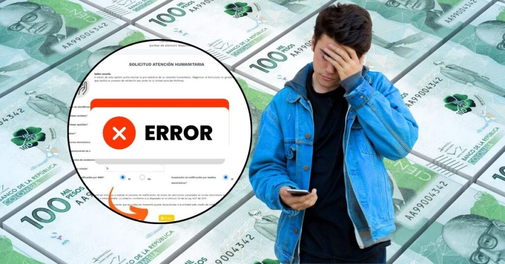 Corregir error RUV pago Ayuda Humanitaria a víctimas de desplazamiento