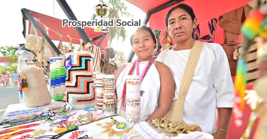 Emprendedores de la economía popular registrándose en el programa de Prosperidad Social