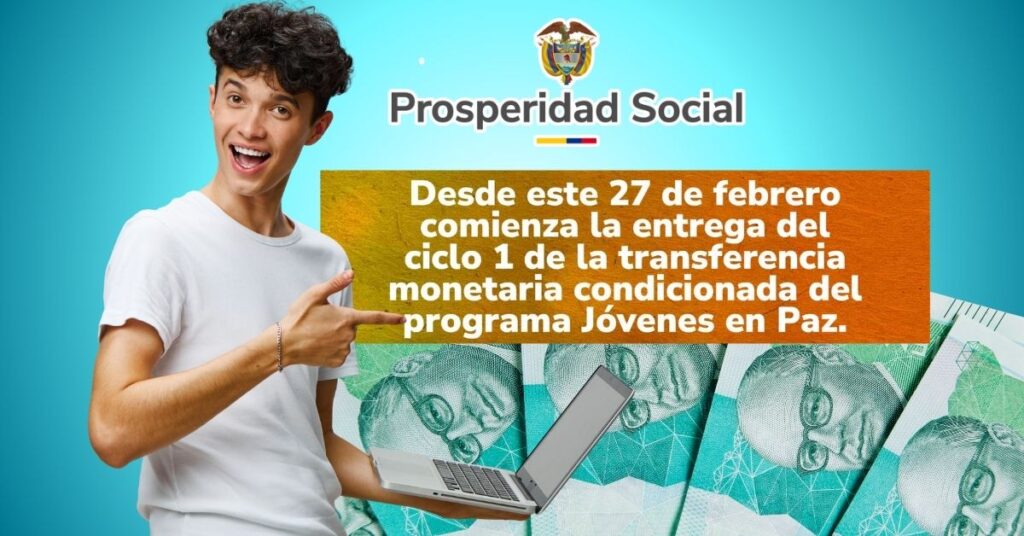 beneficiario del programa Jóvenes en Paz