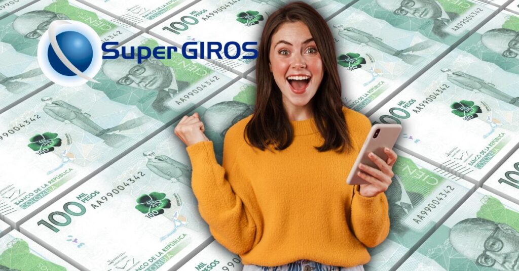 Mujer consultando su subsidio de Renta Ciudadana en un punto de SuperGiros durante la Semana Santa 2026