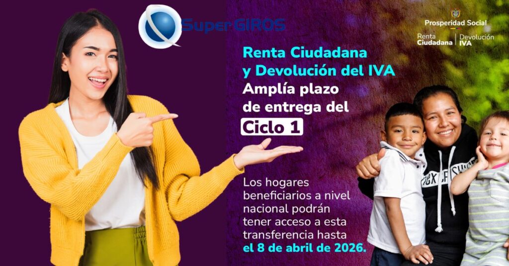 Prosperidad Social amplía plazo de Renta Ciudadana e IVA