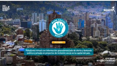 Interfaz de la plataforma Mapa Social Bogotá