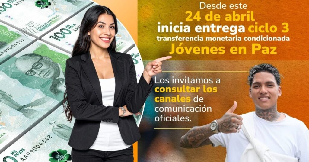 pago jóvenes en paz Abril