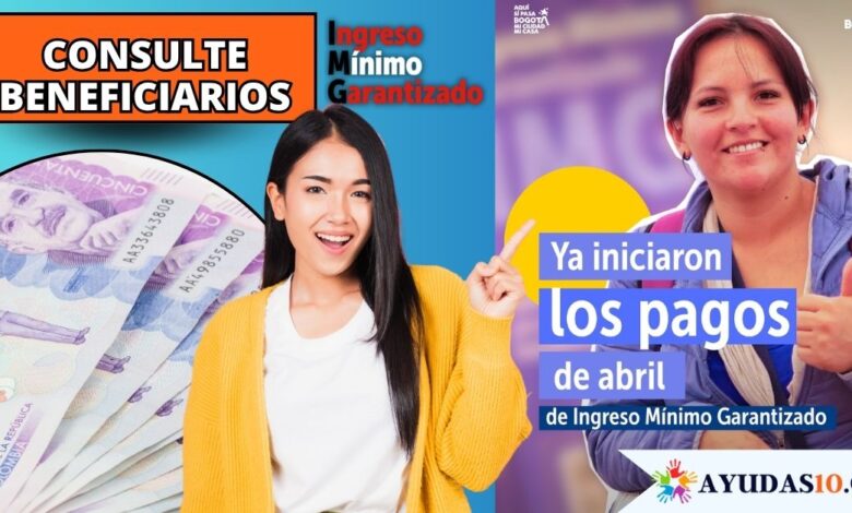 pago del IMG de abril a beneficiarios