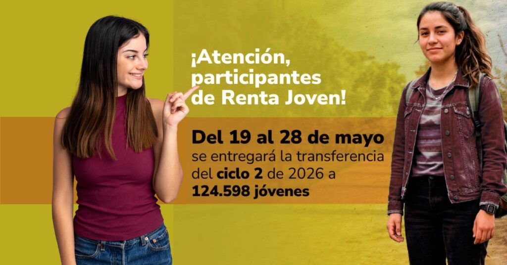 Estudiante universitario consultando el pago de Renta Joven