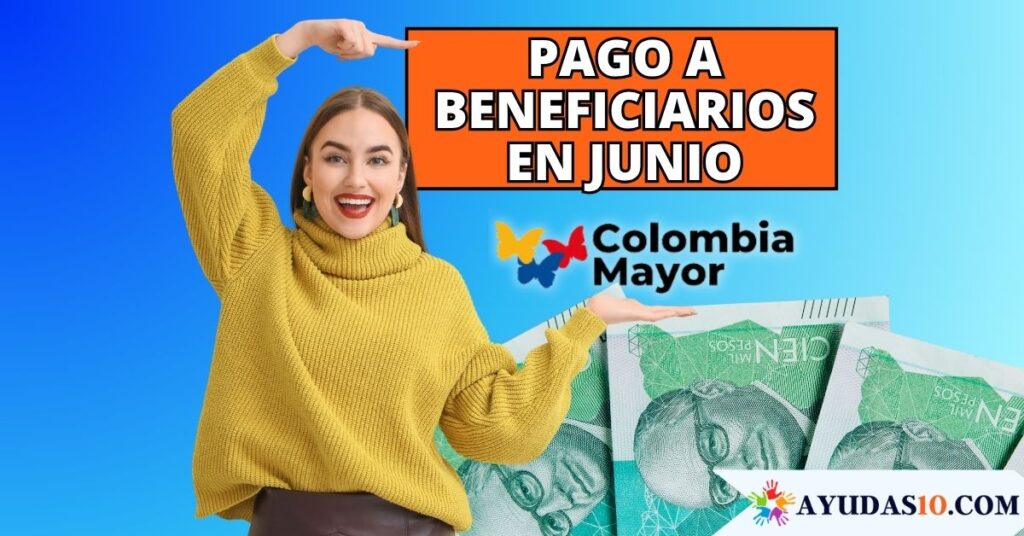 beneficiarios cobrando el subsidio de Colombia Mayor