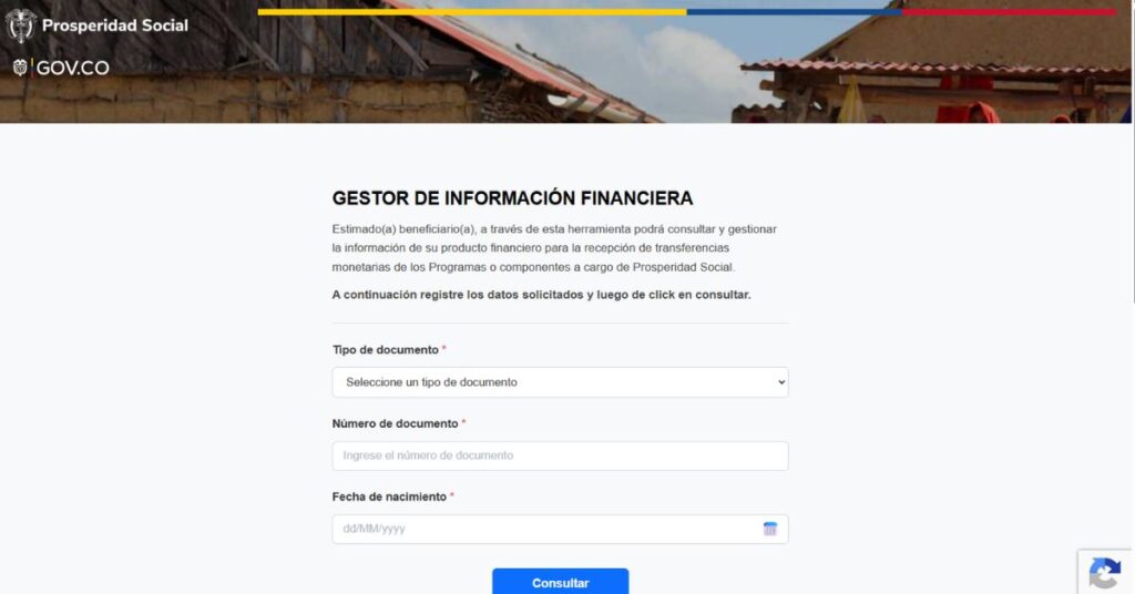 Gestor de Información Financiera prosperidad social