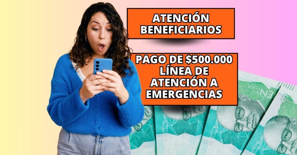 Beneficiaria cobrando el subsidio de 500.000 pesos de Renta Ciudadana en un punto SuperGiros