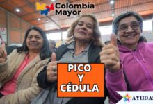 Adulto mayor en Bogotá verificando la cédula de ciudadanía para cobrar el sexto ciclo de Colombia Mayor