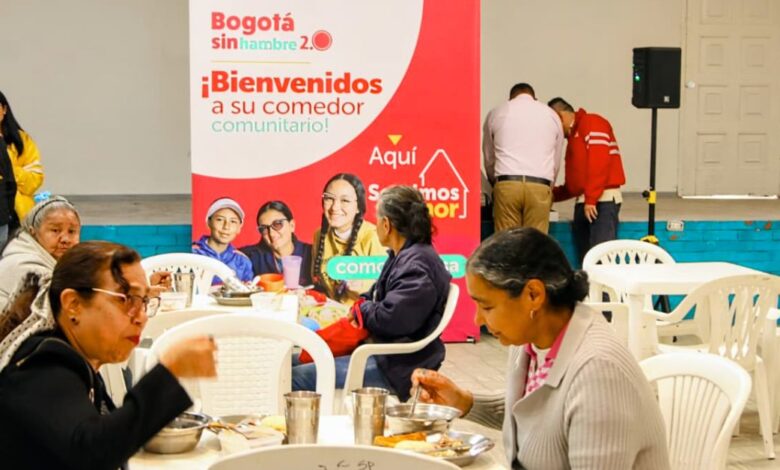 comida saludable en el nuevo comedor comunitario de la localidad de Rafael Uribe Uribe