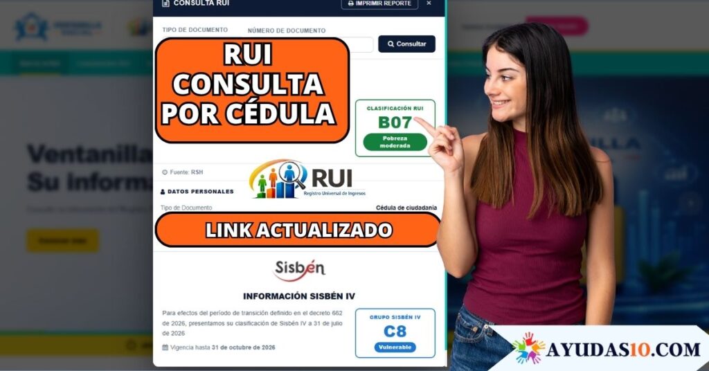 RUI consulta por cédula en la Ventanilla Social DNP