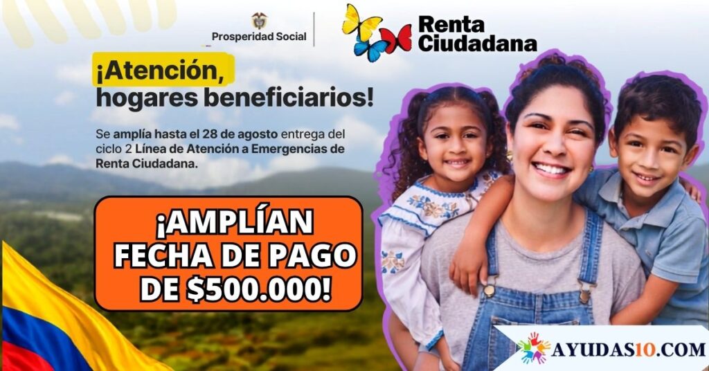 eneficiario de Renta Ciudadana consultando su giro de 500.000