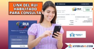 Beneficiario en Colombia consultando con su cédula la clasificación del RUI en la Ventanilla Social desde su celular