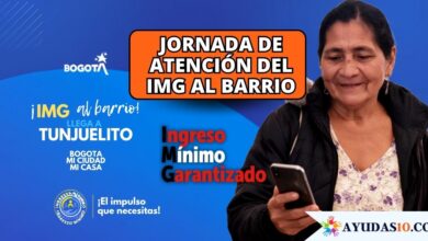 Ciudadanos recibiendo asesoría y orientación en una jornada descentralizada del Ingreso Mínimo Garantizado en Bogotá