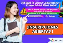 Estudiante realizando su inscripción a los cursos presenciales y a distancia del SENA 2026