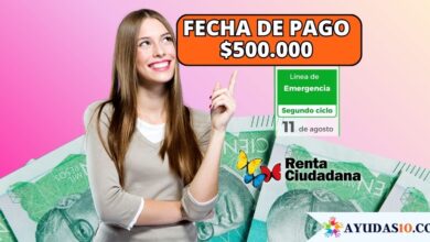 fecha de pago del giro de $500.000 de Renta Ciudadana por emergencia
