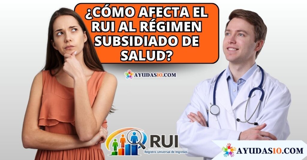 Ciudadano consultando su clasificación en el RUI y su impacto en el régimen subsidiado de salud