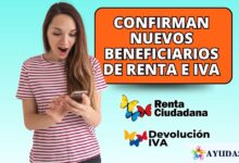 Confirman nuevos beneficiarios de Renta e IVA septiembre
