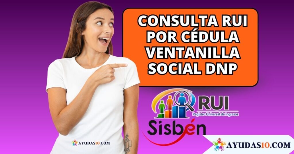Consulta RUI por cédula Ventanilla Social DNP