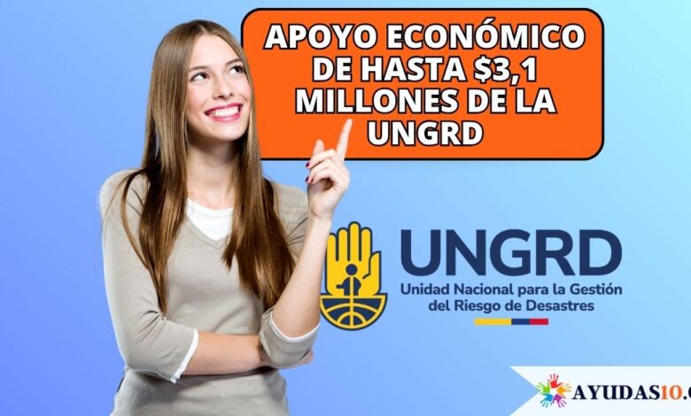 subsidio económico de la UNGRD tras el terremoto
