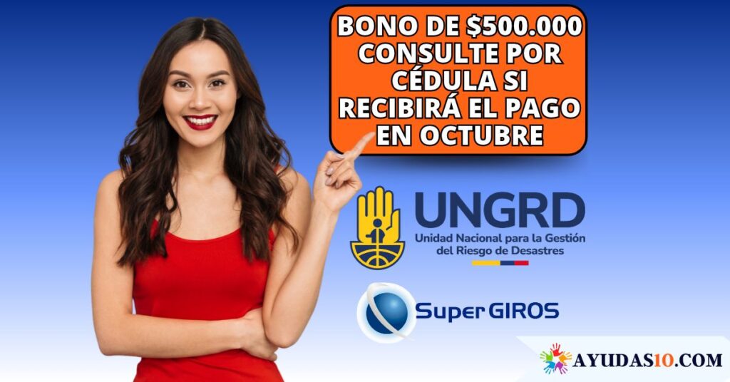 Jefa de hogar consulta con su cédula el bono de 500 mil pesos entregado por la UNGRD