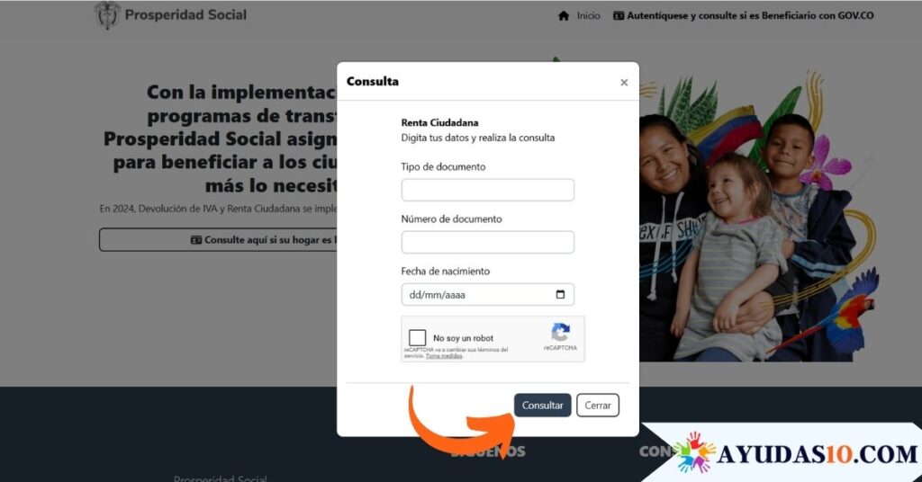 consultar Renta Ciudadana por cédula