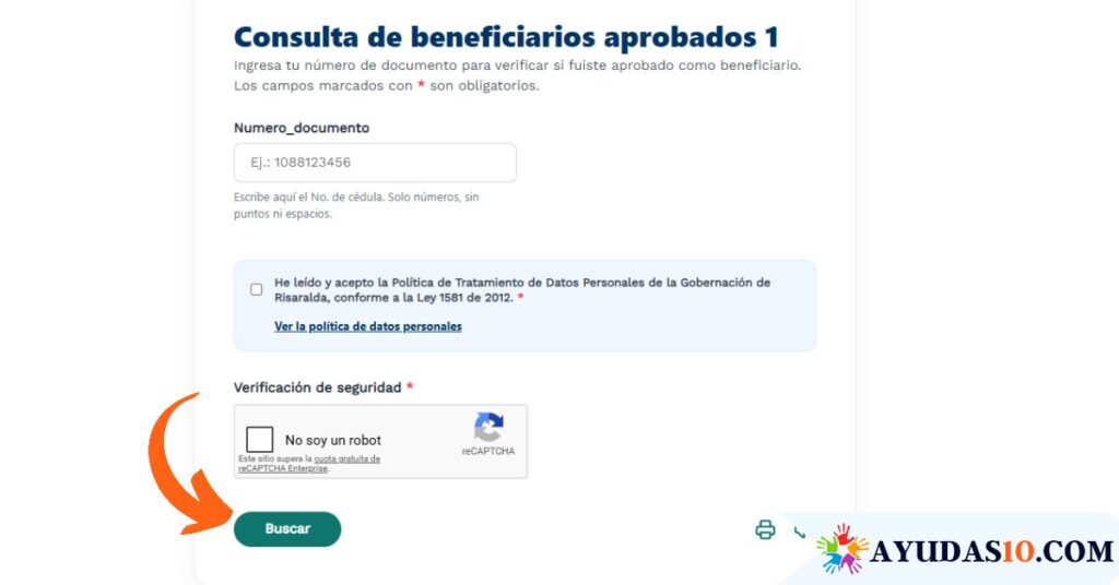 consultar beneficiarios de subsidios por terremoto