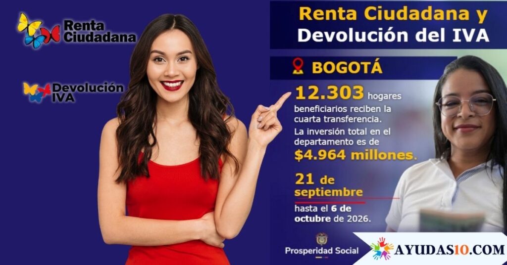 Hogares beneficiarios de Renta Ciudadana y Devolución del IVA consultando el pago en Bogotá