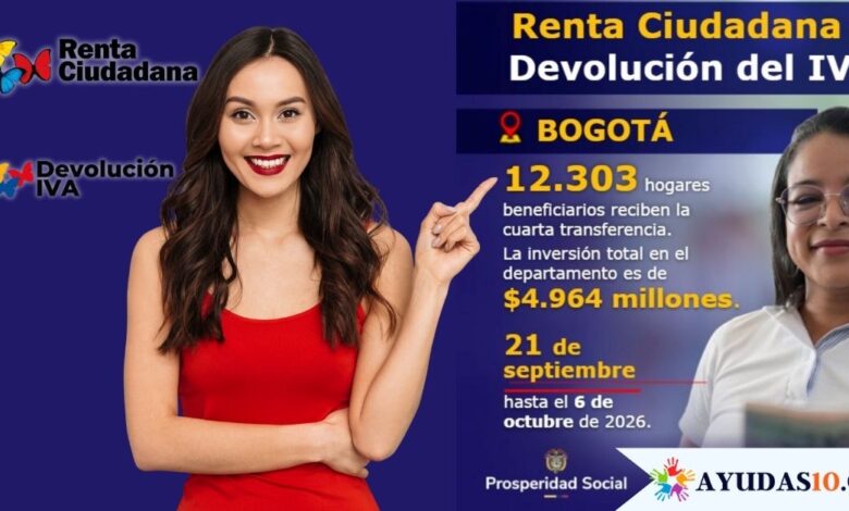 Hogares beneficiarios de Renta Ciudadana y Devolución del IVA consultando el pago en Bogotá
