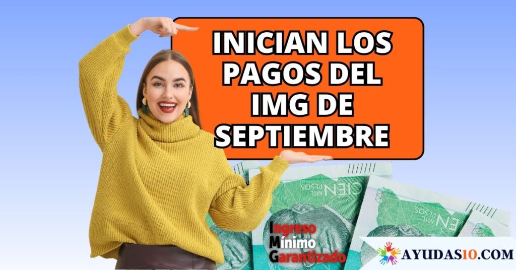 Ciudadana consultando los pagos de septiembre del Ingreso Mínimo Garantizado