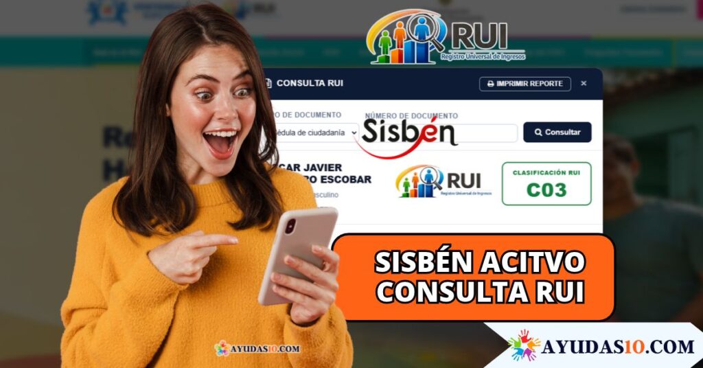 Ciudadano consulta su clasificación del Sisbén durante la transición al Registro Universal de Ingresos RUI