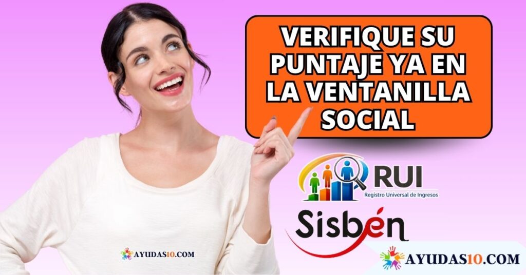 Ciudadano consultando su clasificación del RUI y Sisbén en la Ventanilla Social del DNP