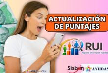 cambios en puntajes del RUI