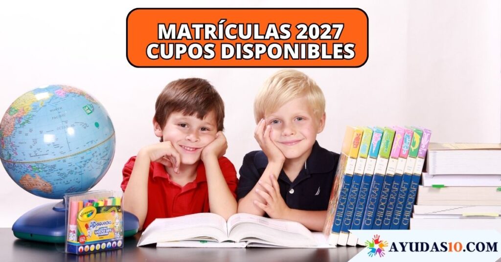 matriculas niños colegios 2027