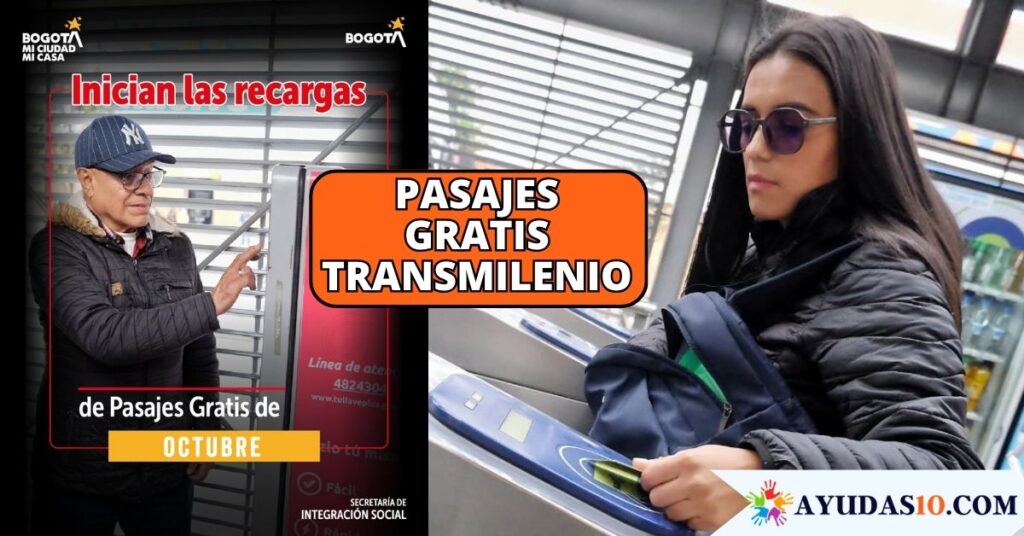 Usuario activando los pasajes gratis de TransMilenio con la tarjeta TuLlave en Bogotá