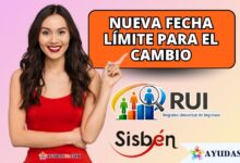 nueva fecha para cambiar del rui al sisbén