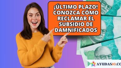 reclamando el subsidio económico para damnificados